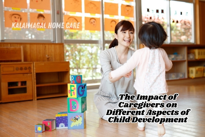Kalaimagal Home Care caregiver in Coimbatore engaging a toddler in learning environment to support emotional and cognitive child