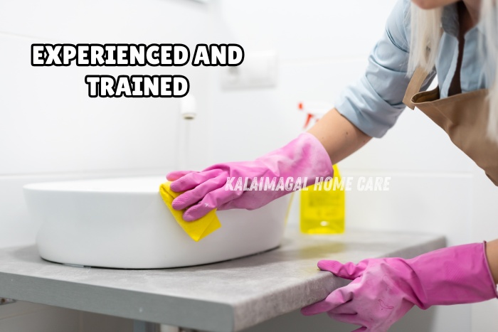 Kalaimagal Home Care in Coimbatore, offering expert and hygienic home maid services for a spotless home environment