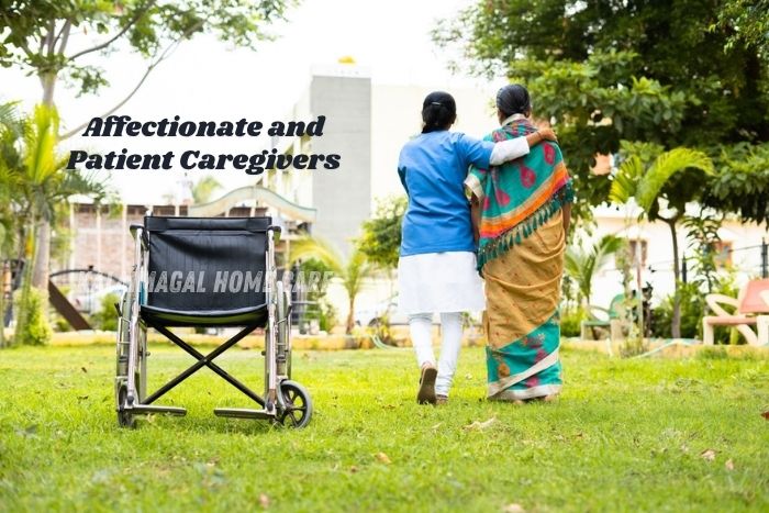 Symbolizing affectionate and patient home nursing and Old Age care services By Kalaimagal Home Care